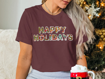 Happy Holidays Festive Design Shirt