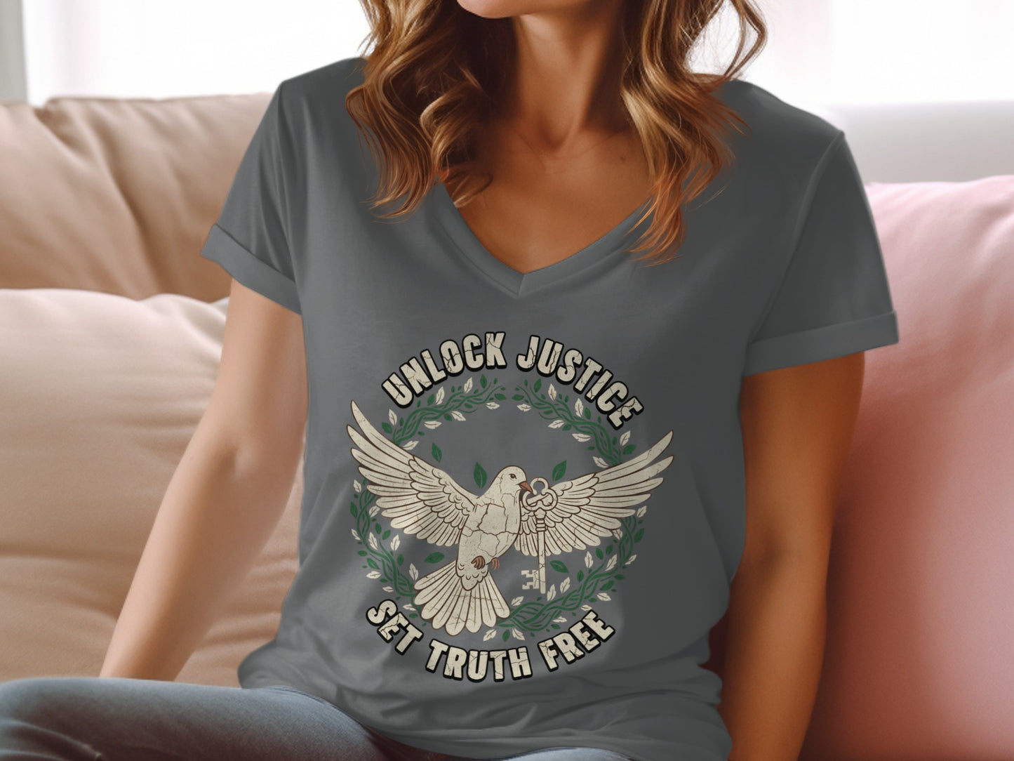 Unlock Justice Set Truth Free Inspirational Shirt