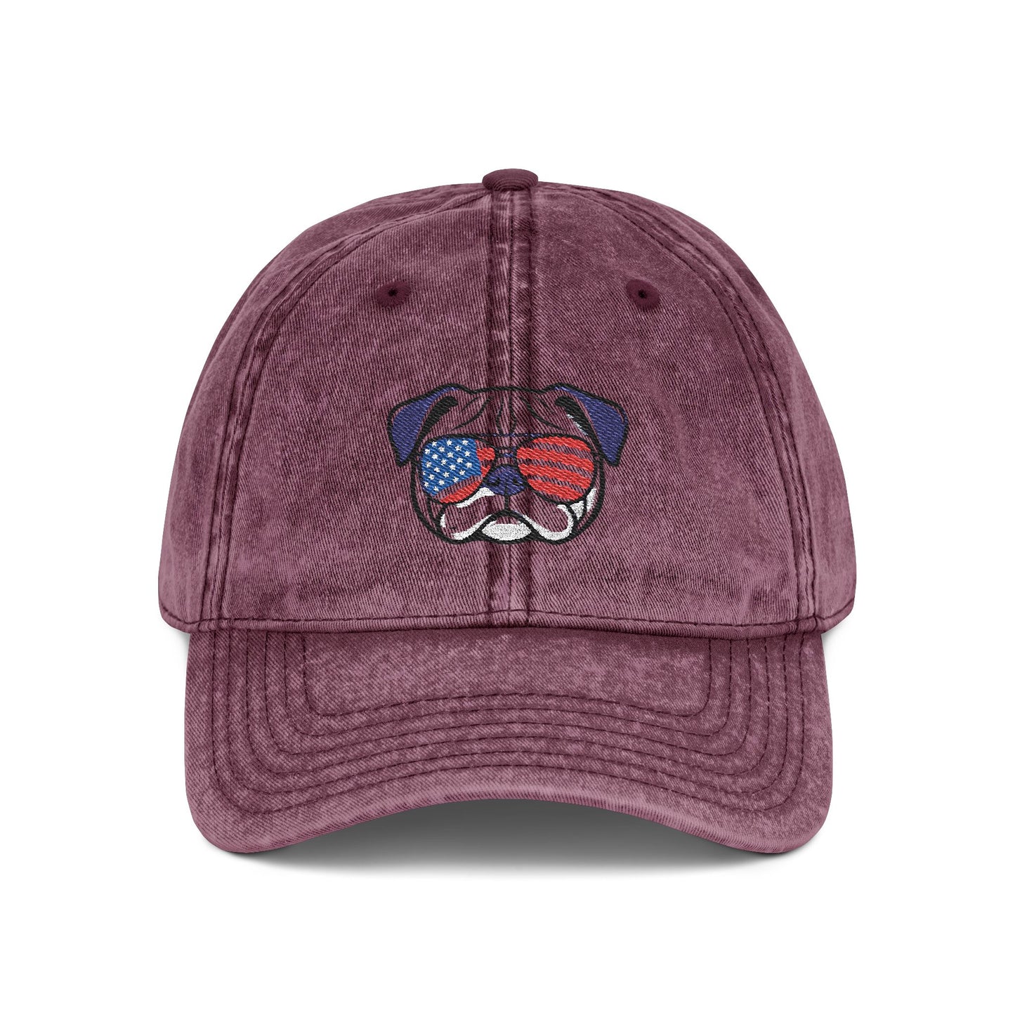 4th of July Hat TOp Quality Vintage Embroidered Cap -4th July Dog Hat
