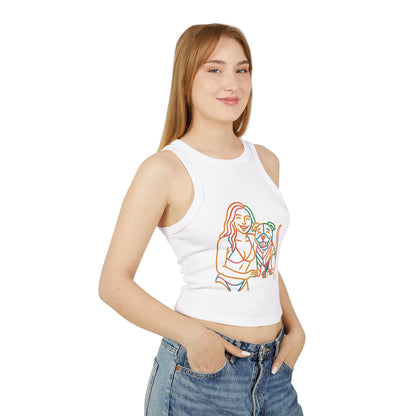 Pride tank top Cute Pet-Themed Women's Micro Rib Racer Tank Top - Perfect Summer Fit