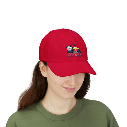 Panda Cap with Cute Quote, Perfect Gift Hat for Casual Outings, Unique Accessory, Trendy Cap