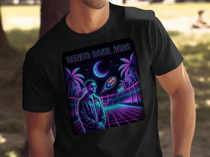 Benito Bowl 2026 T-Shirt Retro Cyberpunk Design
