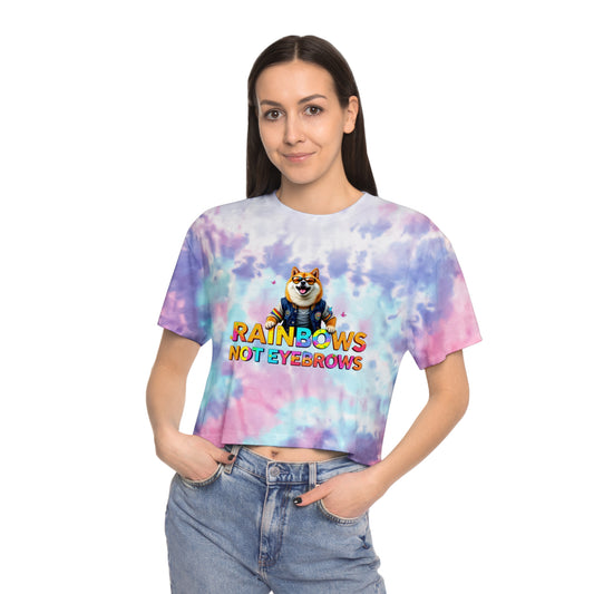 Pride Crop Top Women's Tie-Dye Crop Tee