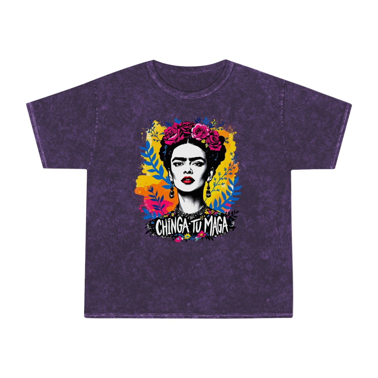 Frida Kahlo Against vintage Tee — USA Made Mineral Wash Graphic T-Shirt