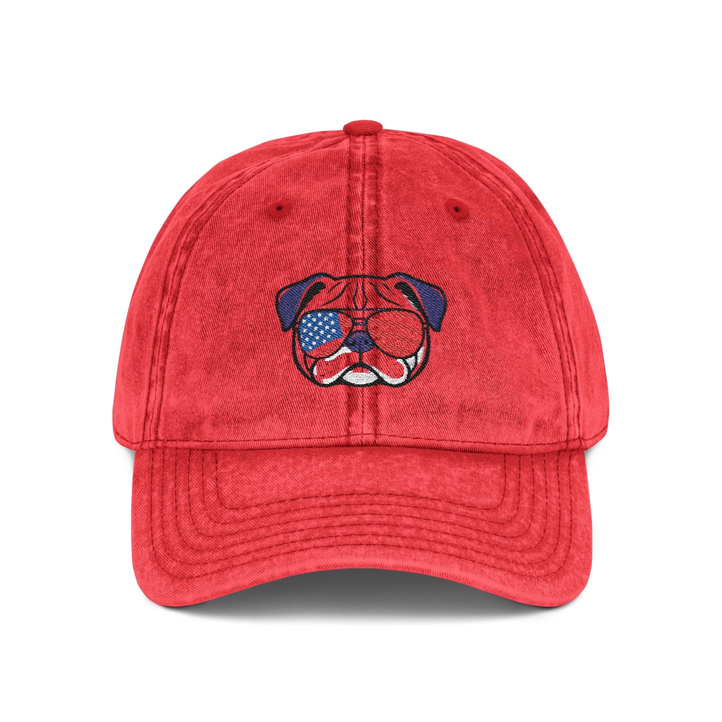 4th of July Hat TOp Quality Vintage Embroidered Cap -4th July Dog Hat