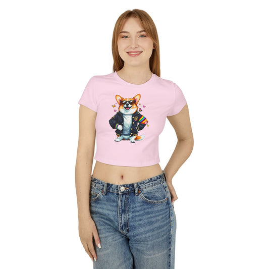 Cool Corgi Baby Tee, Cute Corgi T-Shirt, Dog Lover Apparel, Gift for Pet Owners, Summer Top, Casual Wear