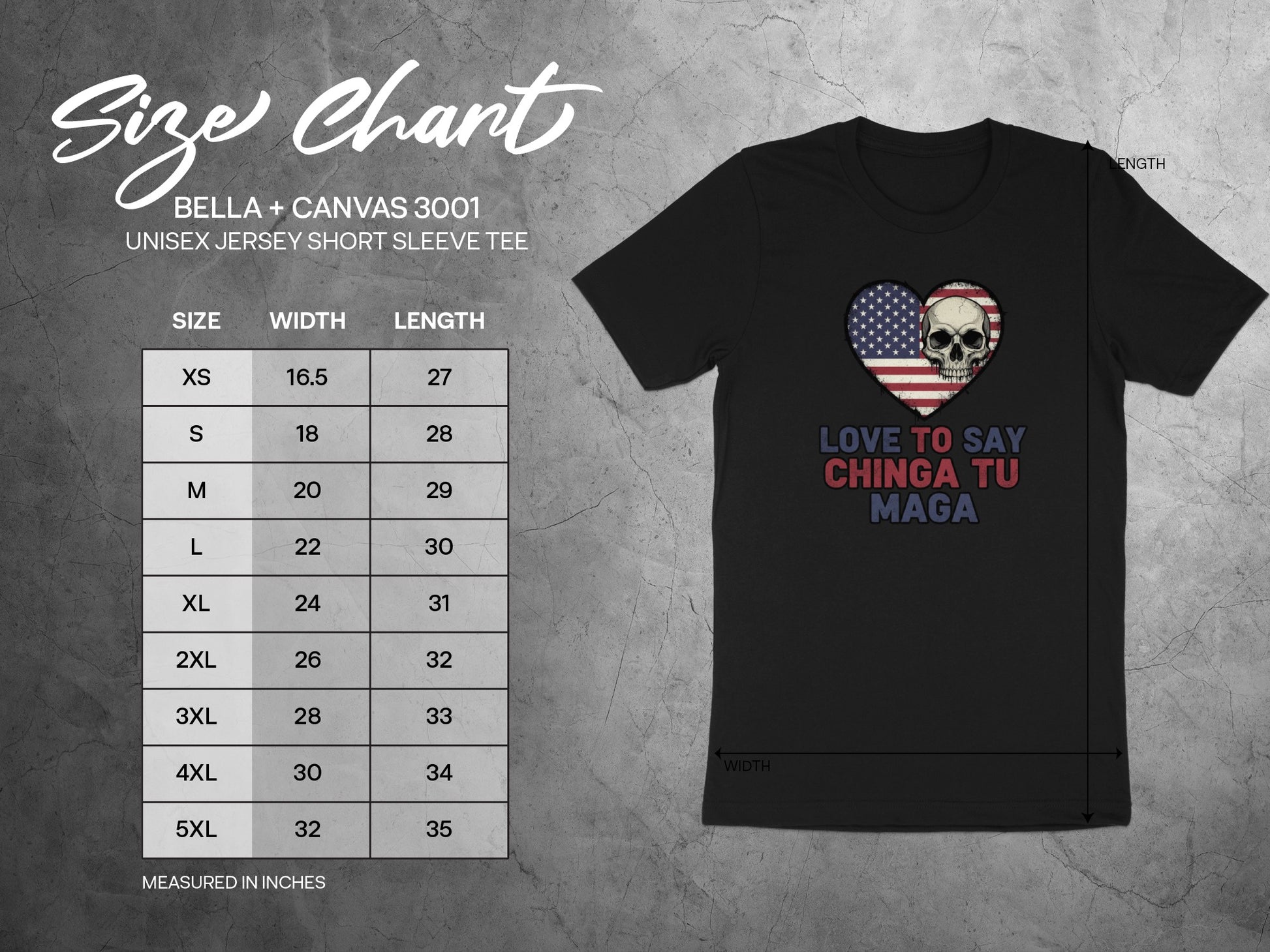 Love To Say Chinga Tu Maga Skull American Flag Shirt