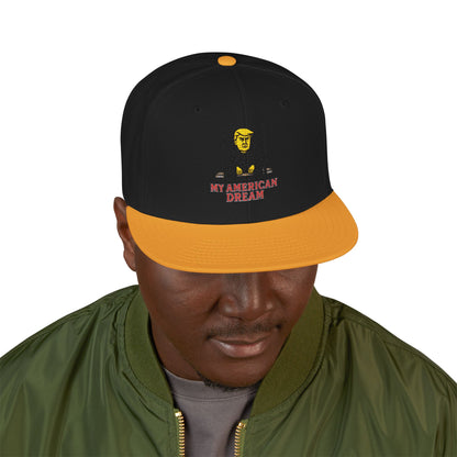 Anti Trump Hat, My American Dream Embroidered Snapback Hat - Stylish Cap for Everyday Wear, Perfect for Casual Outings, Birthdays, Streetwear Fashion, Gift for Him/Her