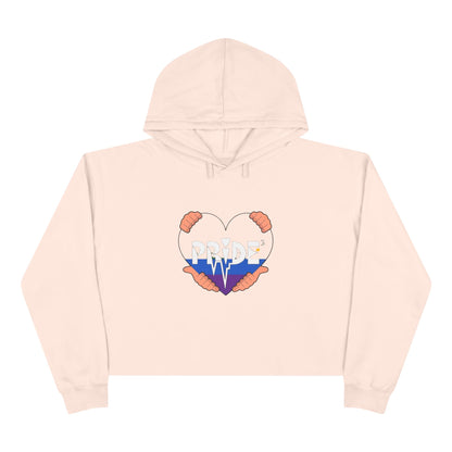 Pride Crop Hoodie, LGTBQ Gift, Summer Wardrobe, Casual Wear, Colorful Hoodie, Pride Month Apparel