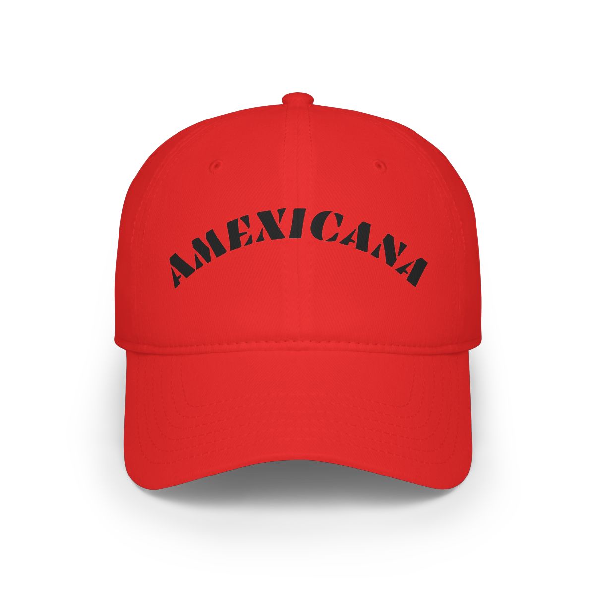Bold Red AMEXICANA Baseball Cap for Stylish Look