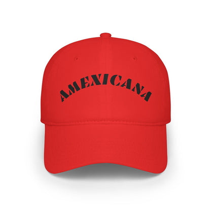 Bold Red AMEXICANA Baseball Cap for Stylish Look