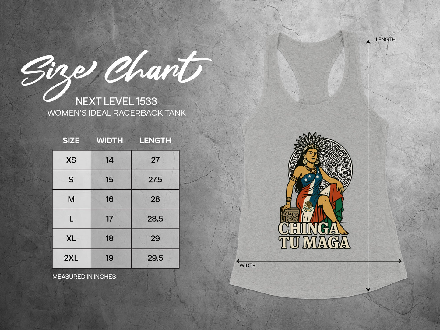 Chinga Tu Maga Women's Ideal Racerback Tank product