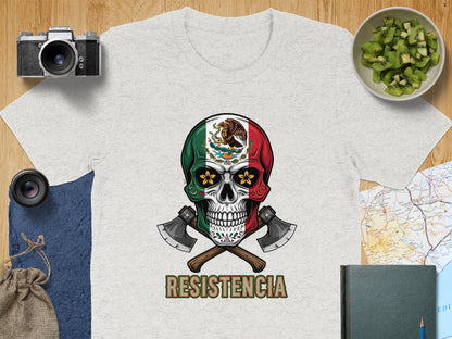 Mexican Skull with Axes Graphic Tee Shirt product