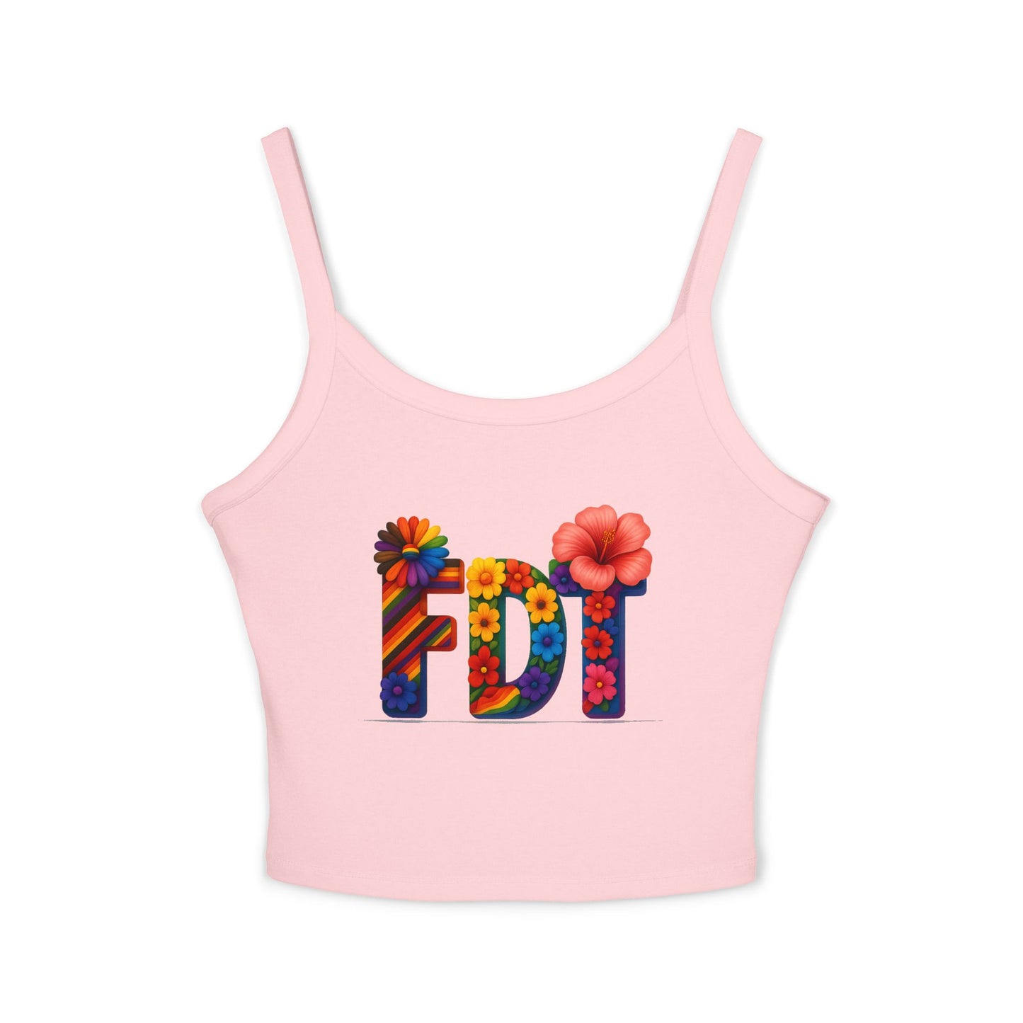 high quality Floral FDT Women's Spaghetti Strap Tank Top – Vibrant Summer Style