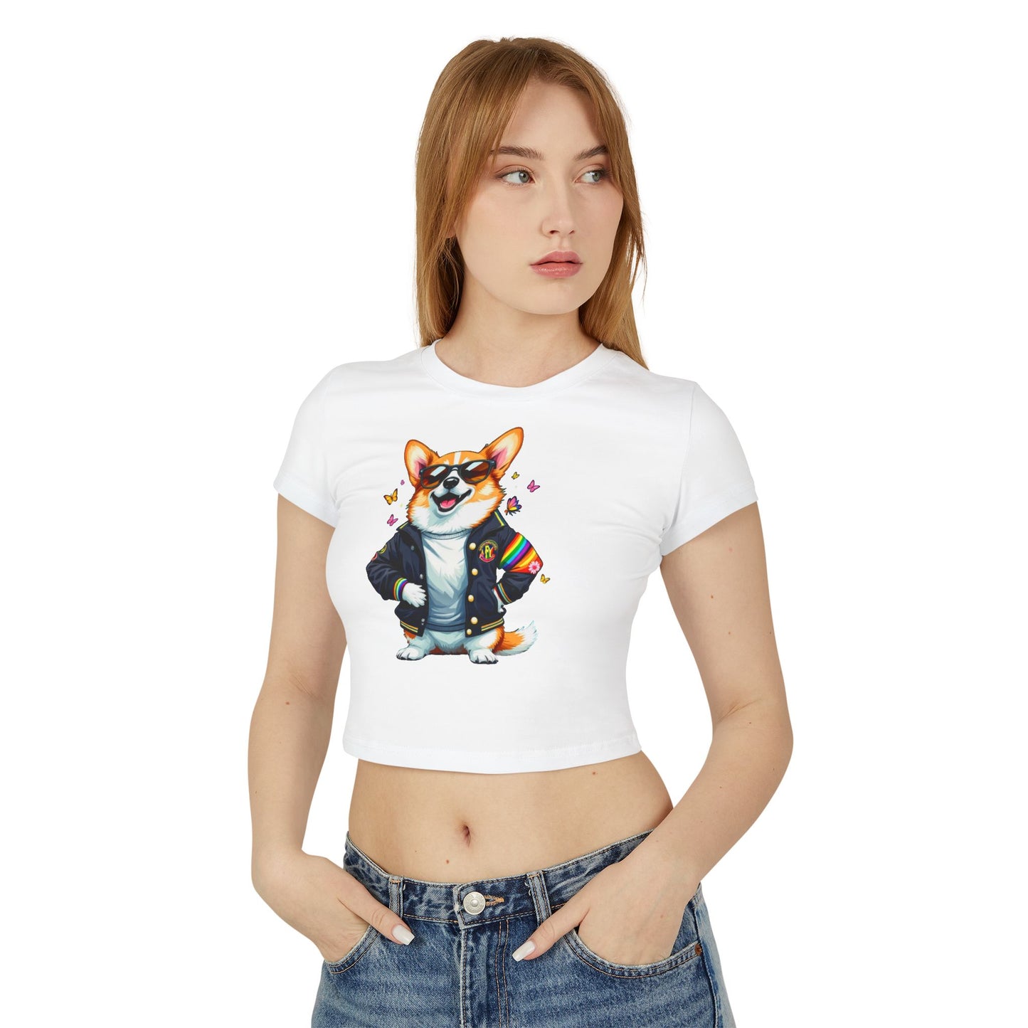 Cool Corgi Baby Tee, Cute Corgi T-Shirt, Dog Lover Apparel, Gift for Pet Owners, Summer Top, Casual Wear