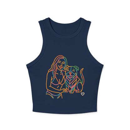 Pride tank top Cute Pet-Themed Women's Micro Rib Racer Tank Top - Perfect Summer Fit