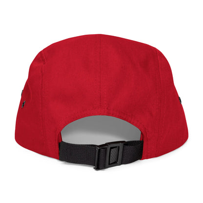 Fuck La Migra Hat Embroidered 5-Panel Cap — Skull with Mexican Flag Accent (Explicit Text)