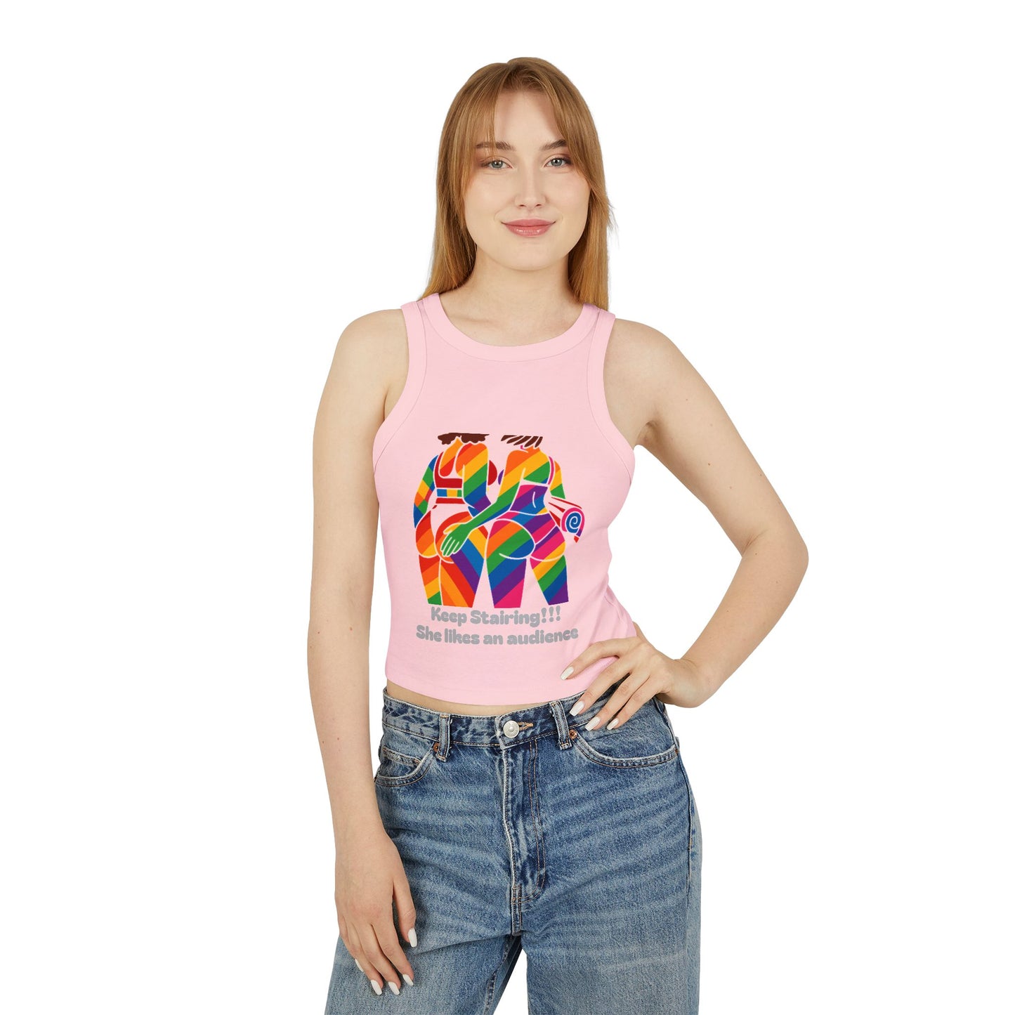 Pride tank top Vibrant Art Racerback Tank, Colorful Summer Top, LGBTQ+ Pride Apparel, Festival Wear, Casual Summer Outfit, Unique Gift Idea