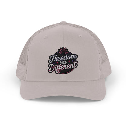 Freedom Hits Different Snapback Trucker Cap - Stylish Sportswear for Summer Activities