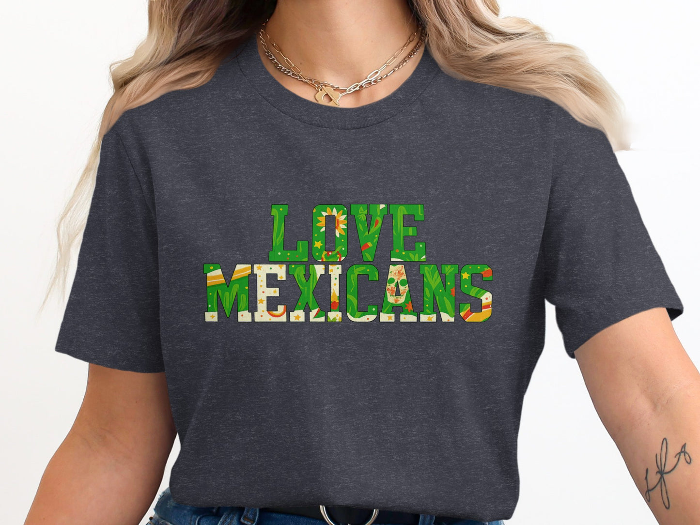 Love Mexicans Graphic Tee Casual Fashion T-Shirt product