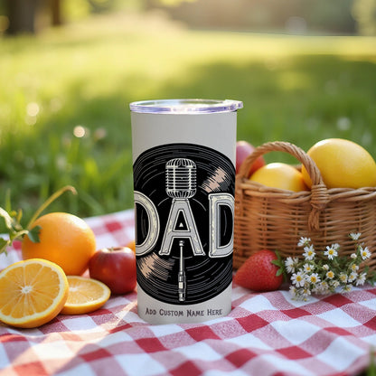 Personalized Dad Microphone Tumbler For Unique Gift product
