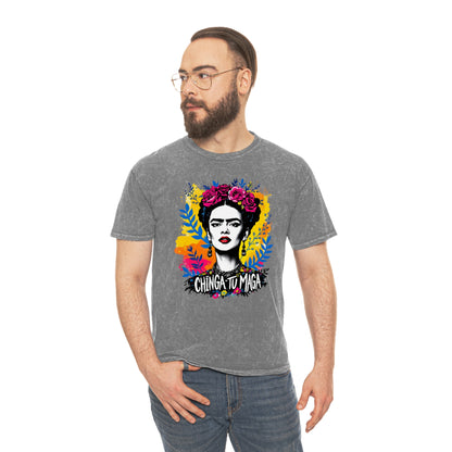Frida Kahlo Against vintage Tee — USA Made Mineral Wash Graphic T-Shirt