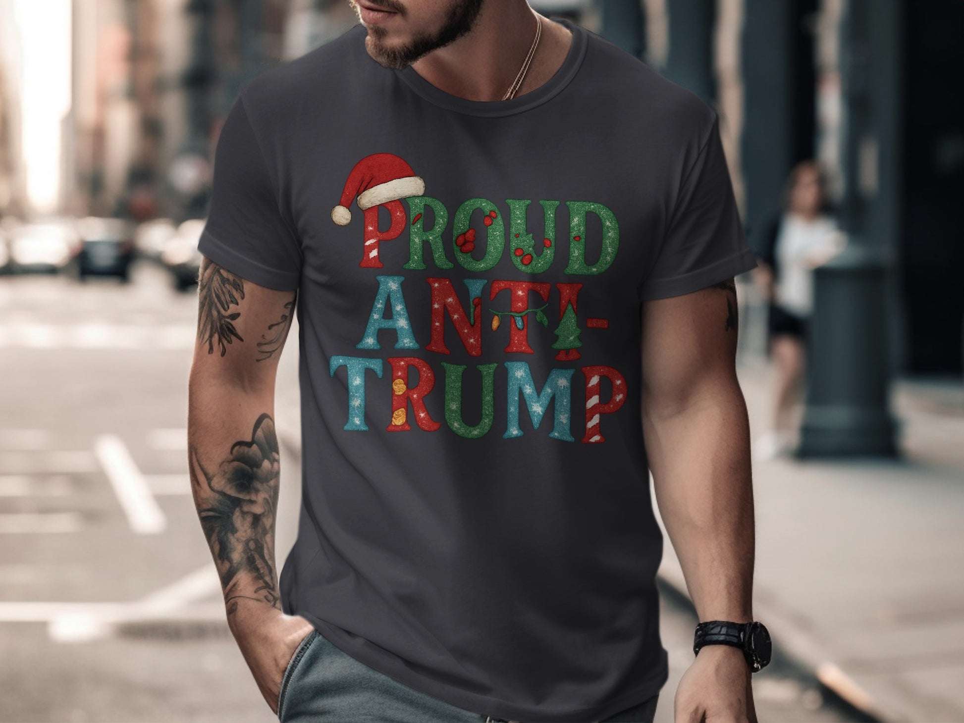 Proud Anti-Trump Graphic T-Shirt
