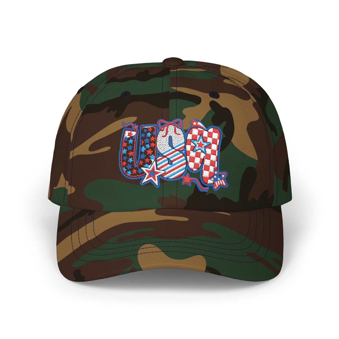 Embroidery Hat 4th of July Patriotic Dad Cap | USA Cap, Summer Hat, Casual Headwear, Father's Day Gift, Independence Day Accessory, Outdoor Cap