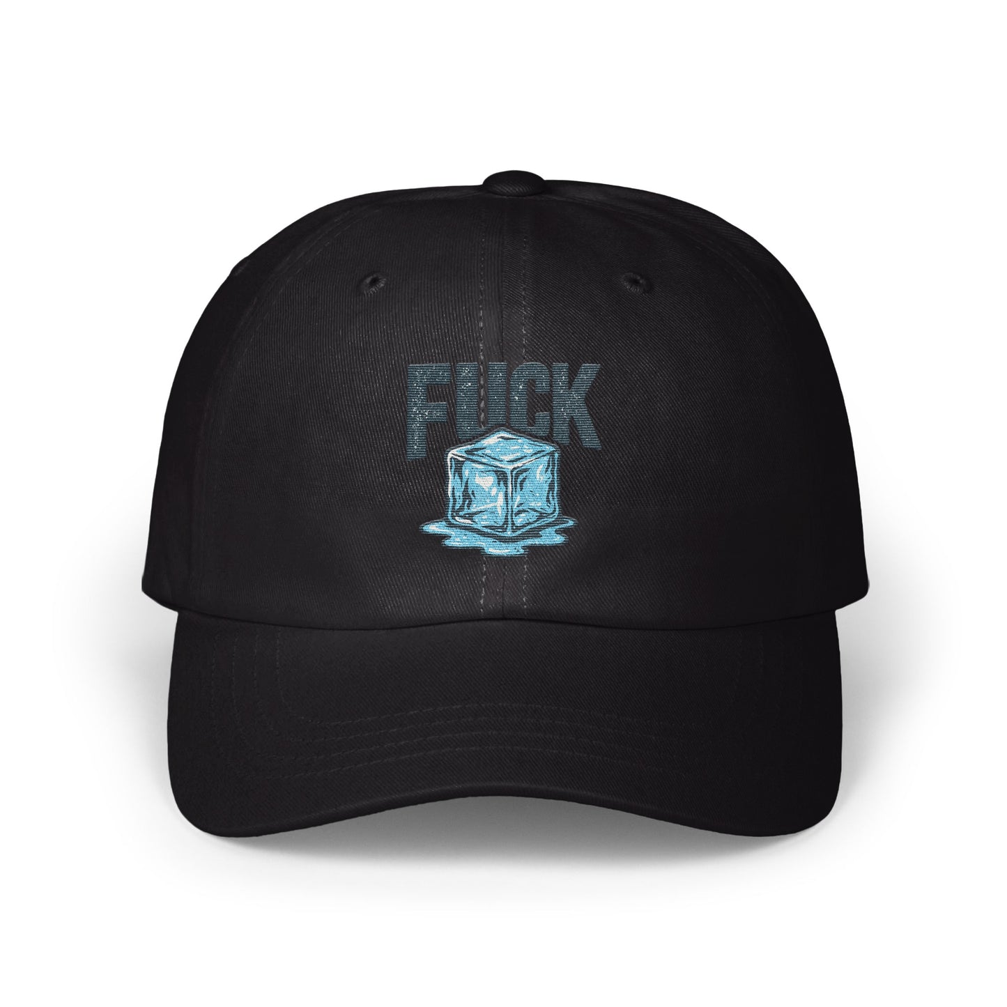 Stylish Black Cap with Unique Ice Cube Graphic product type