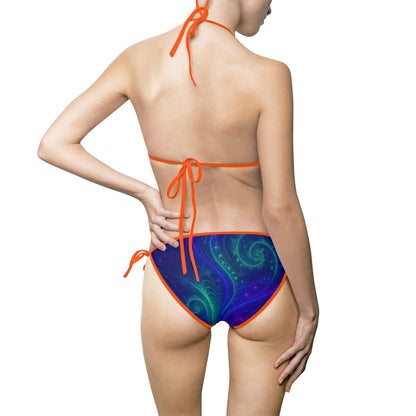 Pride-Inspired Women's Bikini Swimwear, Beachwear, Summer Fun Swimsuit, LGBTQ+ Ally Bathing Suit, Pool Party Swim