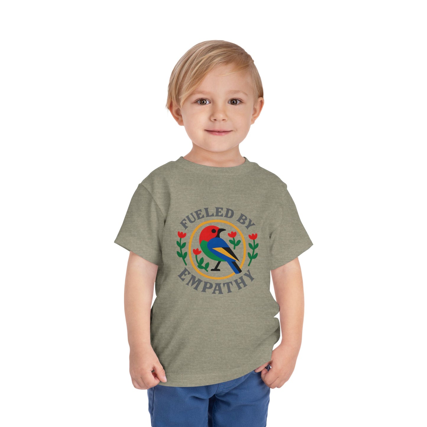 Empathy Bird Toddler Tee - Cute Short Sleeve Shirt for Kids, Gift for Birthdays, Encouraging Apparel, Toddler Fashion
