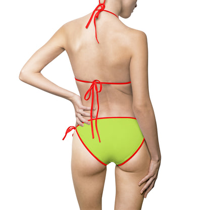 Pride Colorful Women's Bikini Swimsuit | Fun Poolside Apparel, Beachwear, Summer Vacation, Swimwear, AOP Design, Gift for Her