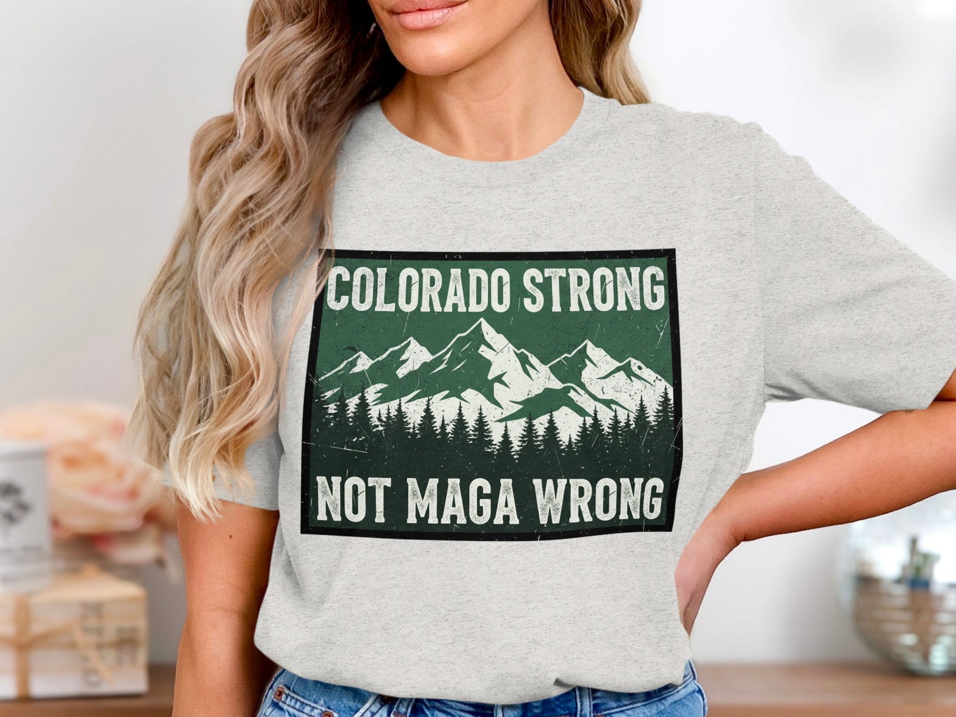 Colorado Strong Not Maga Wrong Graphic T-shirt product