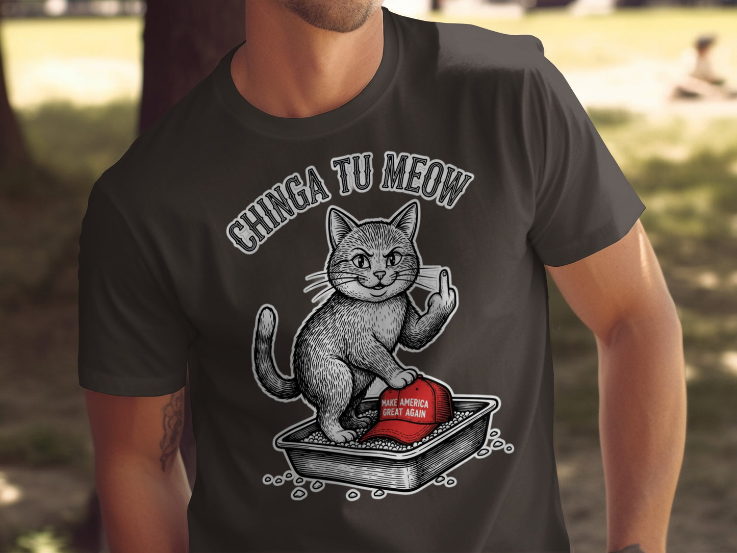 CHINGA TU MEOW Cat MAKE AMERICA GREAT AGAIN product type