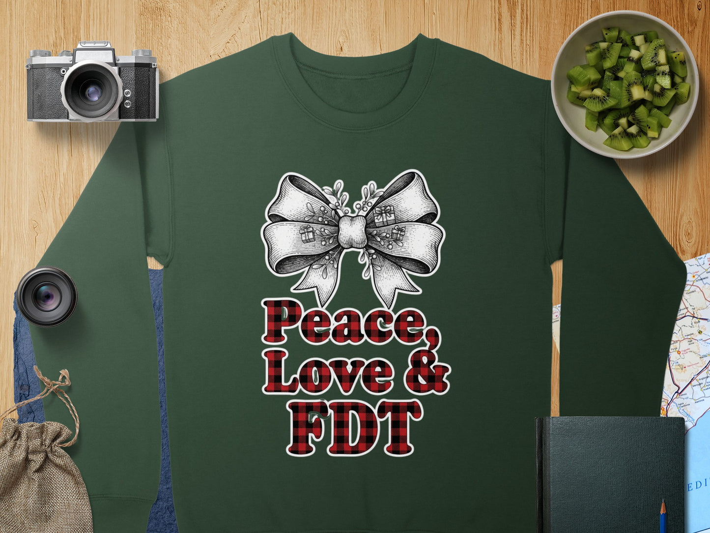 Peace Love & FDT Graphic Sweatshirt Product