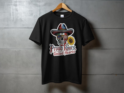 Skull with Sunglasses and Hat Graphic T-shirt product
