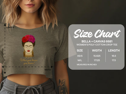 Frida Kahlo Graphic Women's Crop Tee product type