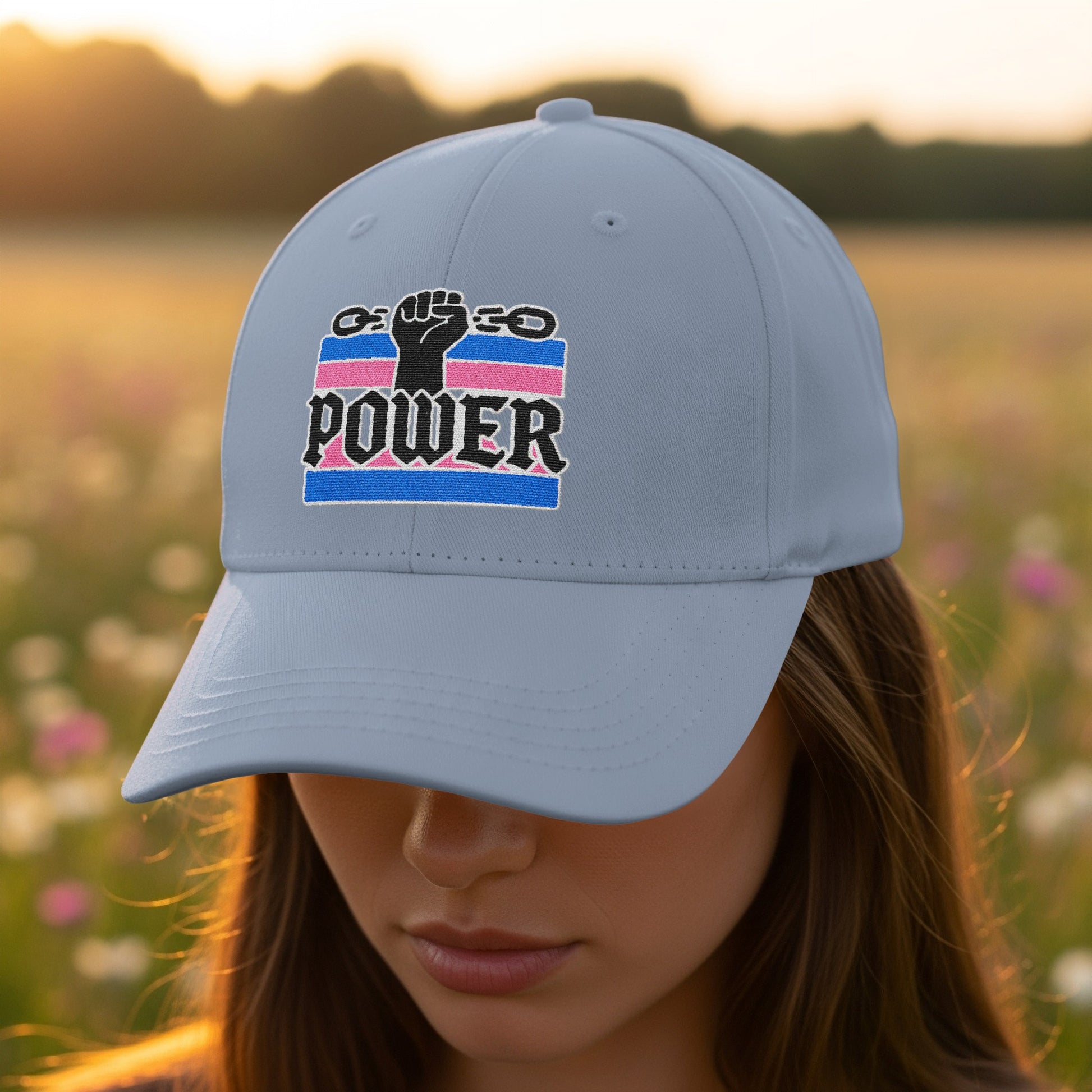 Power Embroidered Statement Baseball Cap product