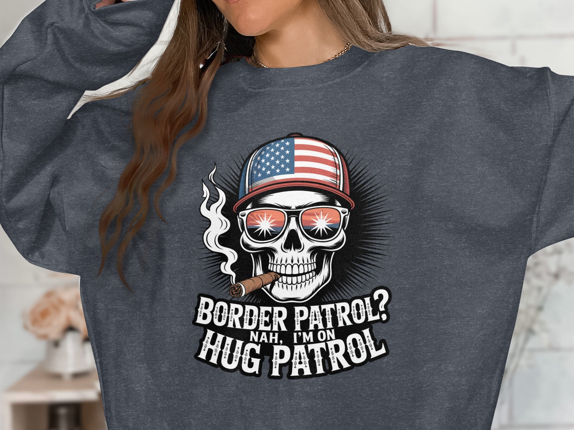 Border Patrol Nah I'm On Hug Patrol Shirt product