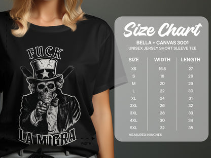 Skull Figure Uncle Sam Graphic Unisex Jersey Tee product type