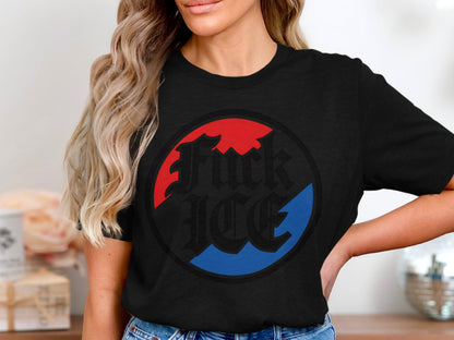 Bold Statement Anti-ICE Graphic T-Shirt product