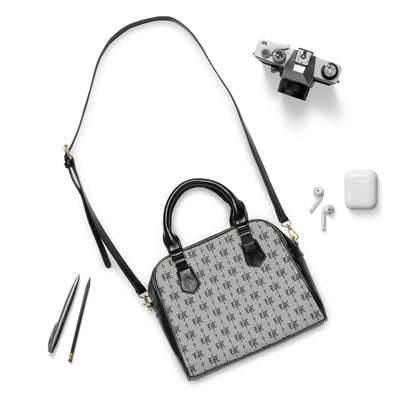 FDT Purse Woke Anti Trump Liberal Purse |Monogram Grey Shoulder Handbag — Elegant Patterned Satchel Purse