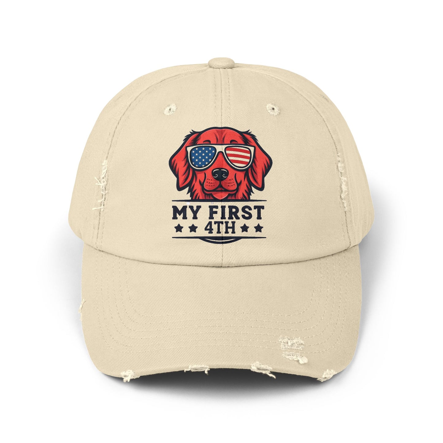 My First 4th Unisex Distressed Cap - Perfect for July 4th Celebrations