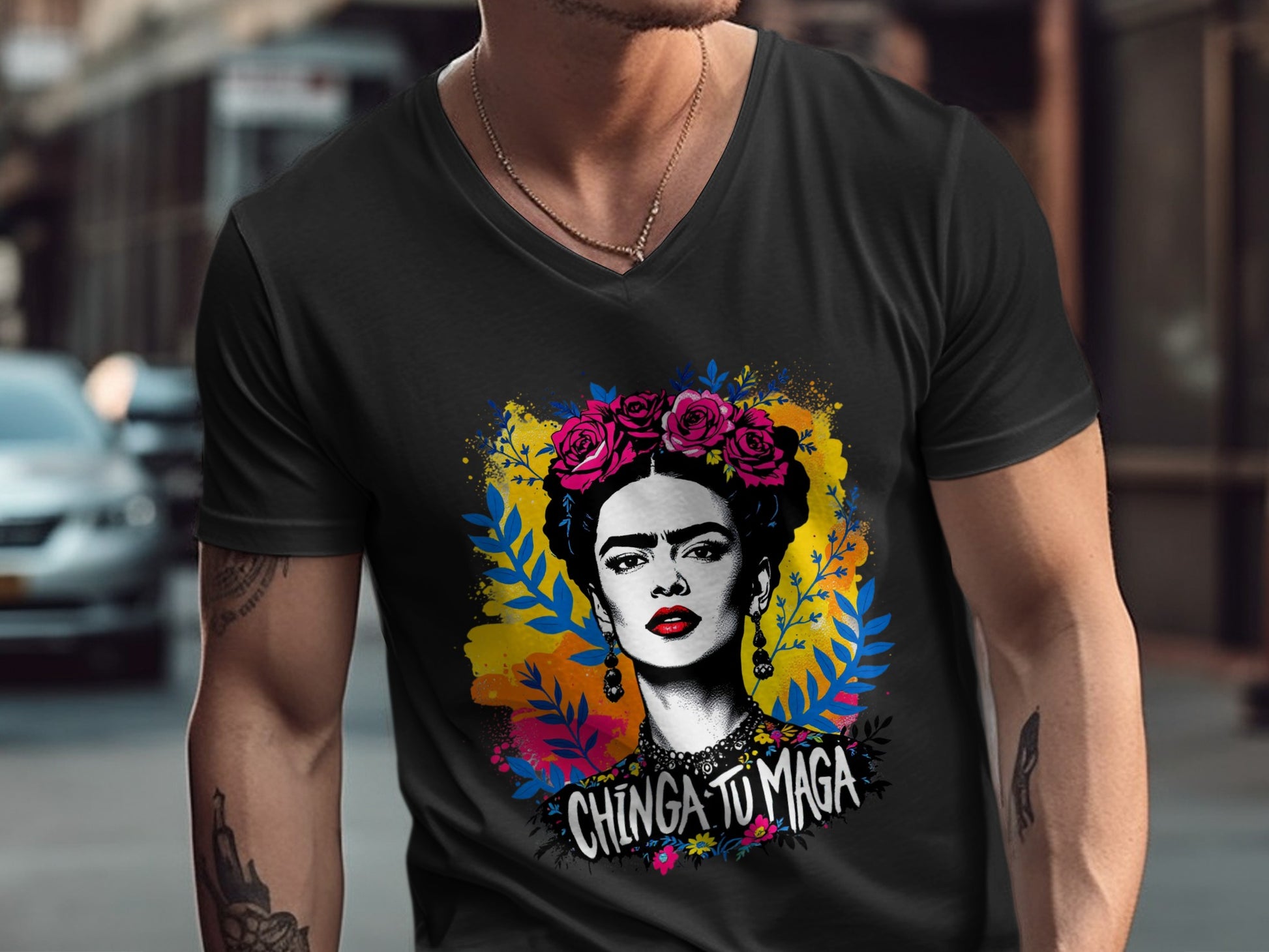 Chinga Tu Maga Bold Graphic Men's Shirt