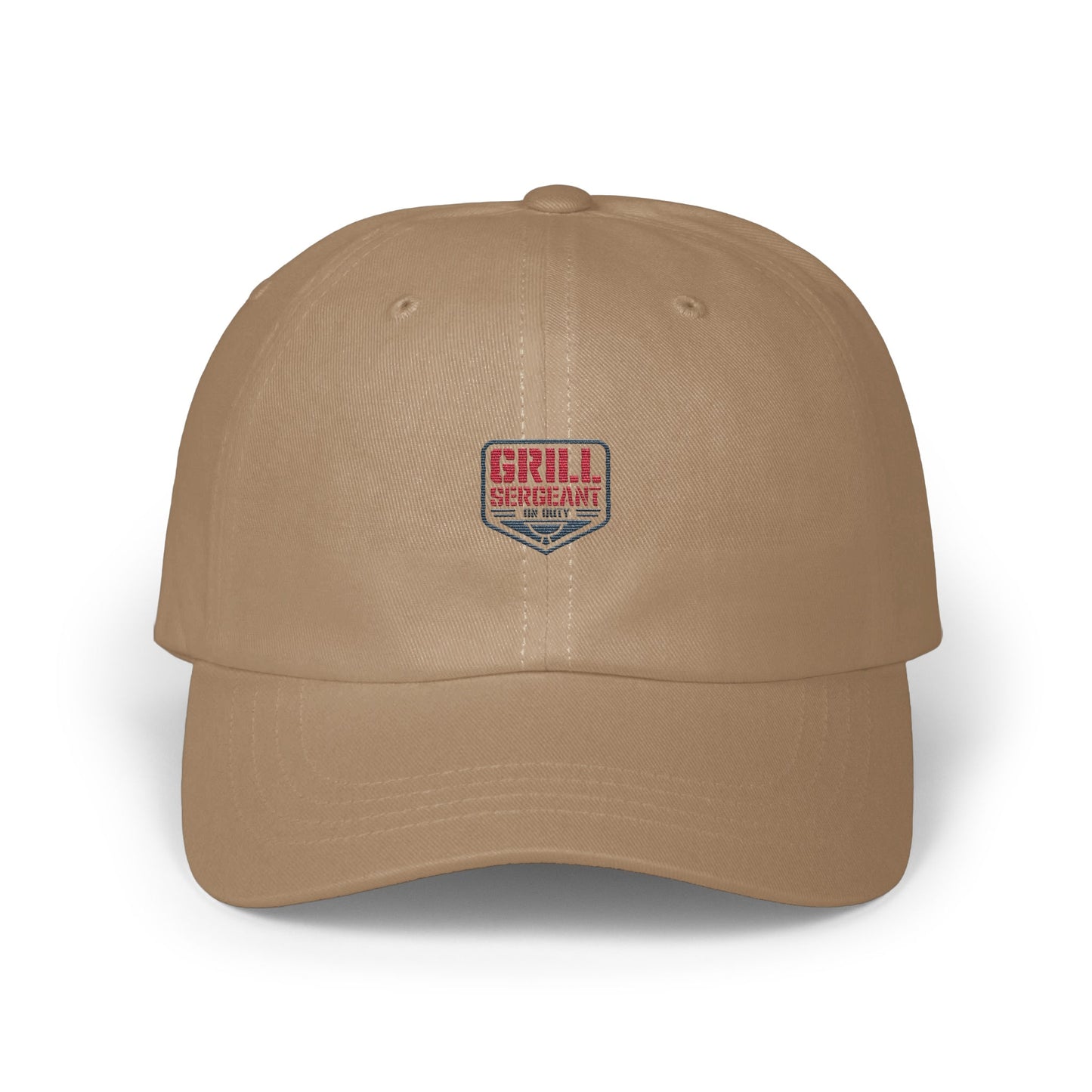 Grill Sergeant Badge Design Khaki Baseball Cap product