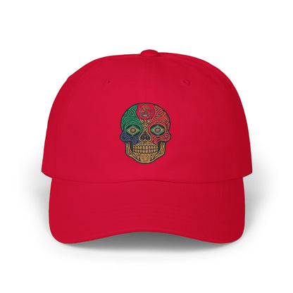 Colorful Skull Dad Cap, Casual Hat, Unique Headwear, Gift for Him, Summer Accessory, Festival Look