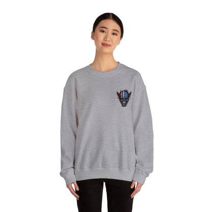 Artistic Graphic Crewneck Sweatshirt - Bold Design for Creative Souls
