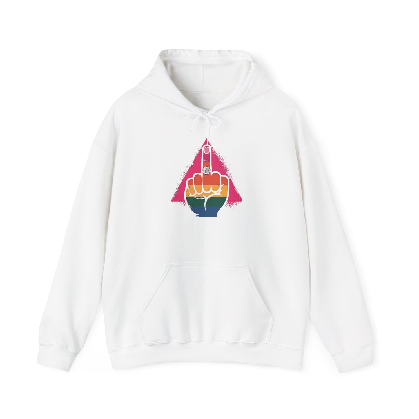 Pride Hoodie Pride Graphic Hoodie - Unisex Heavy Blend™ with Bold Rainbow Design