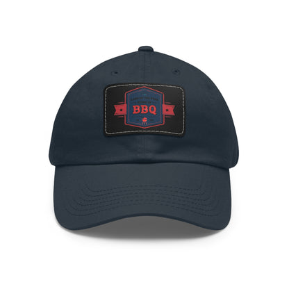 BBQ Dad Hat with Leather Patch - Perfect Gift for Grill Enthusiasts