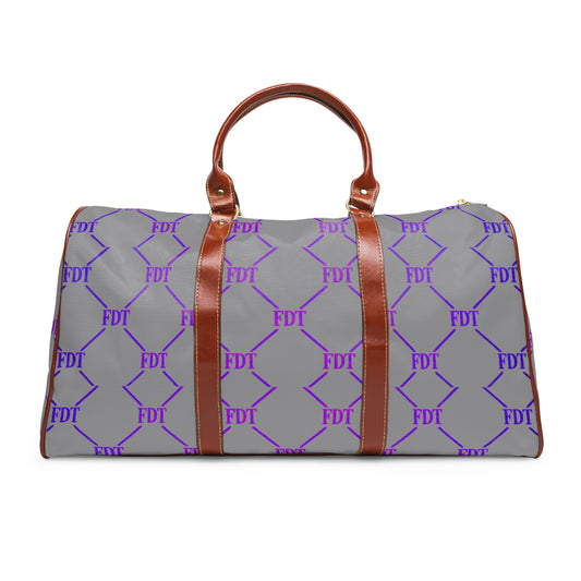 Waterproof Monogram Travel Duffle — FDT Patterned Weekender Bag